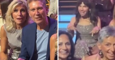 Gerry Turner and new fiancé Lana Sutton attend 'Golden Bachelor' finale with ex Theresa Nist nearby: "Who TF invited Gerry?"