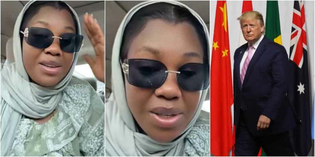 “Give us free visa to America, instead of military action” – Lady begs Trump