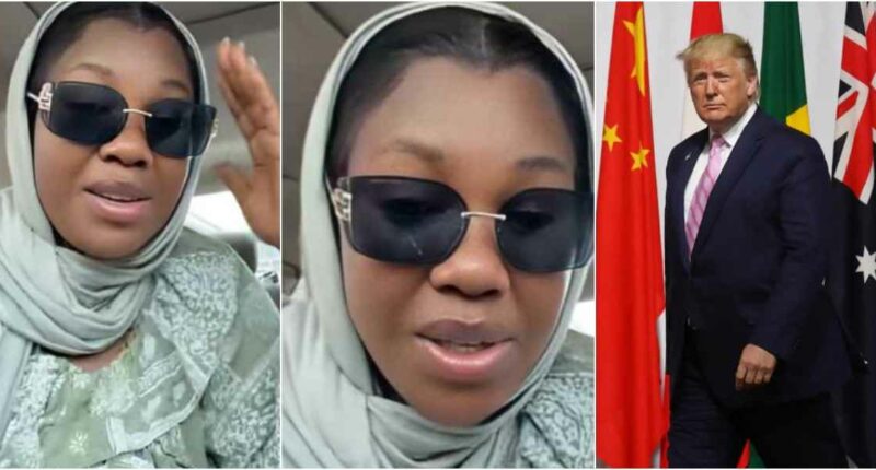 “Give us free visa to America, instead of military action” – Lady begs Trump