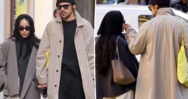Harry Styles and Zoe Kravitz hold hands on romantic stroll in Rome ahead of Thanksgiving