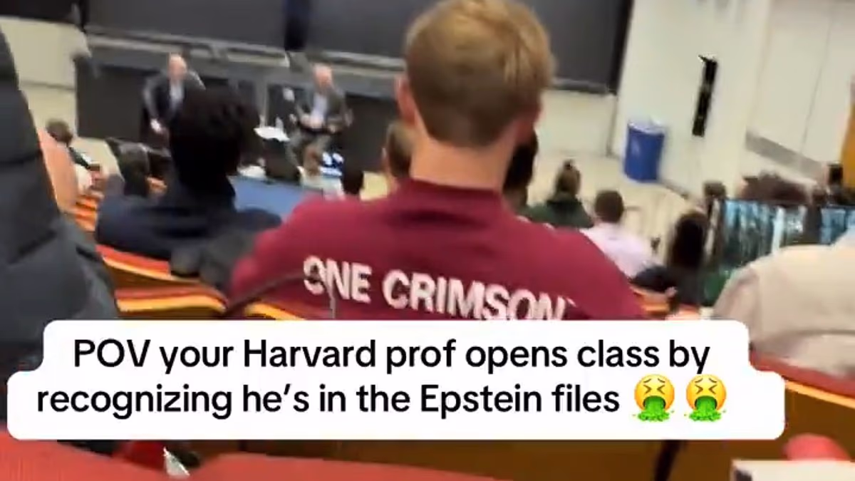 Harvard students slam professor as he admits to his Epstein 'shame'