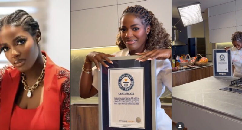 Hilda Baci Sets Another Record, Receives Second Guinness Plaque For Culinary Feat