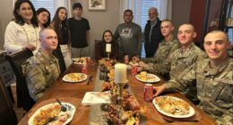 Home away from home: How families bring Thanksgiving to military trainees