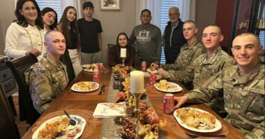 Home away from home: How families bring Thanksgiving to military trainees
