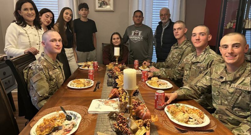 Home away from home: How families bring Thanksgiving to military trainees