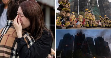 Hong Kong fire death toll rises to 55 as apartment complex burns into second day