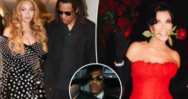 How Beyoncé and Jay-Z snuck into Kris Jenner’s star-studded 70th birthday party