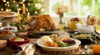 How many calories are in the average thanksgiving dinner?