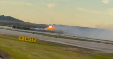 Cargo plane crashes at US Louisville airport, sparking huge fireball