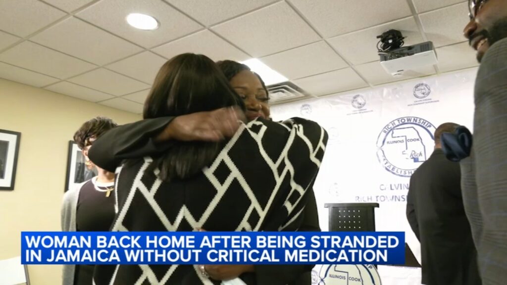 Hurricane Melissa Jamaica: Trinette Britt-Johnson, of Rich Township, IL, returns home after days without kidney transplant meds