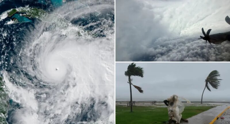 Hurricane Melissa NOAA recorded record breaking 252 mph wind reading during category 5 storm