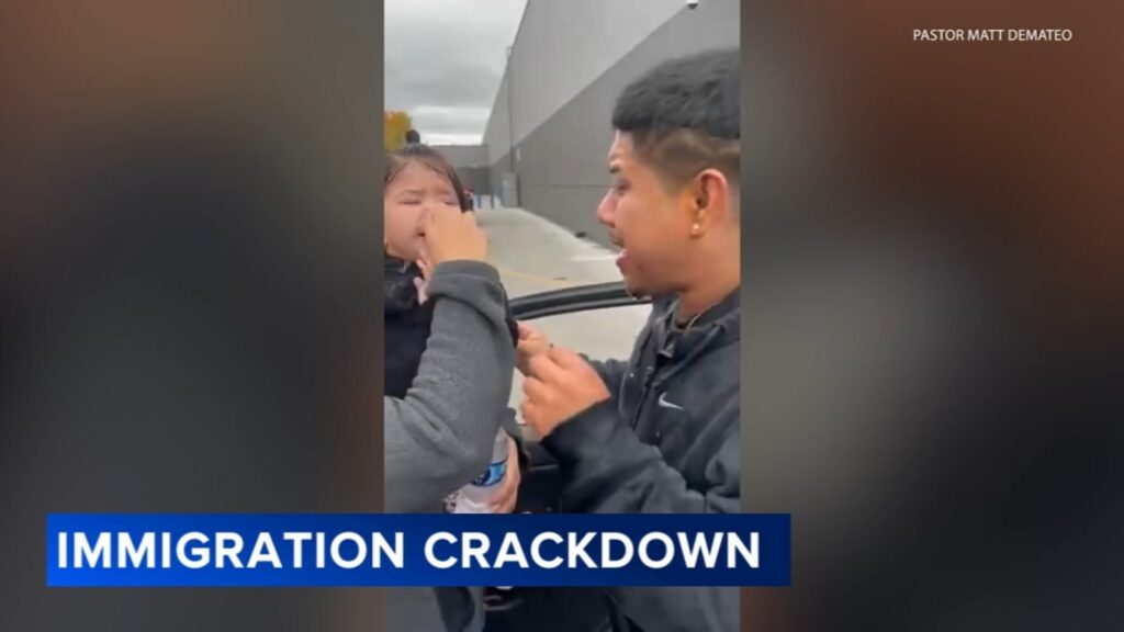 Immigration agents pepper spray 1-year-old girl in Cicero, dad says: VIDEO; DHS says shots fired at CBP agents in Little Village