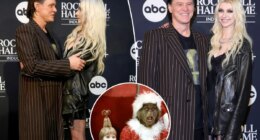 Jim Carrey reunites with ‘Grinch’ co-star Taylor Momsen for first time in 25 years at Rock and Roll Hall of Fame Induction ceremony