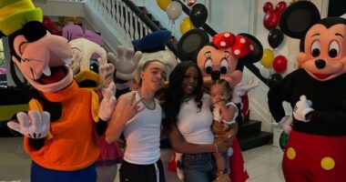 KING HARRIS AND GIRLFRIEND CELEBRATE THEIR SON’S FIRST BIRTHDAY WITH A MICKEY MOUSE & FRIENDS PARTY