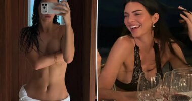 Kendall Jenner ditches clothes on the beach in 30th birthday photos