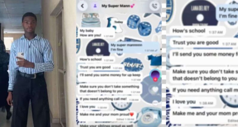 Man breaks down after reading messages his father sent him, posts it online