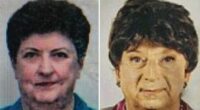 A photo of Graziella Dall'Oglio (left) and the image of her son attempting to impersonate her (right). The son collected 53,000 euros ($94,000) from her pension in the three years she was dead.