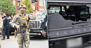 Manhunt underway after federal agents take gunfire as rioters ram vehicles, hurl debris in Chicago