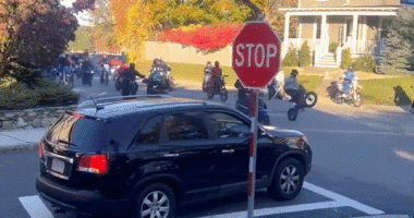 Street takeover on bikes