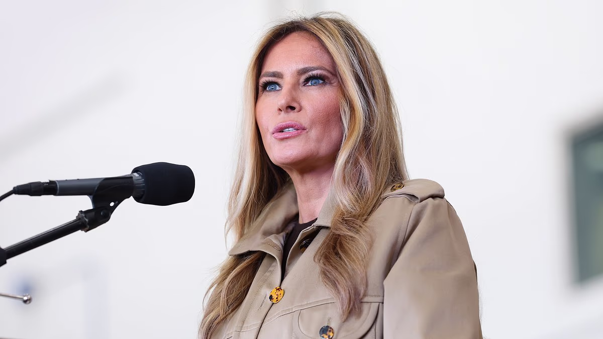 Melania Trump delivers 'dystopian' speech to troops sparking meltdown