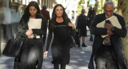 Sarah Tricarico lawyer for Tony Mokbel  arrives to The Supreme Court in Melbourne on 1 April  2025.  Criminal charges against her have now been dropped