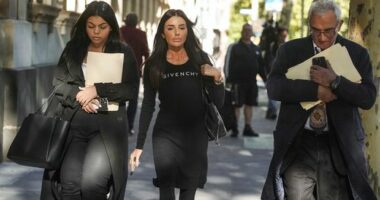 Sarah Tricarico lawyer for Tony Mokbel  arrives to The Supreme Court in Melbourne on 1 April  2025.  Criminal charges against her have now been dropped