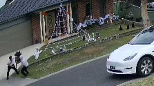 A 14-year-old boy has been injured in a fight that erupted as families celebrated Halloween on a residential street in Melbourne's west.