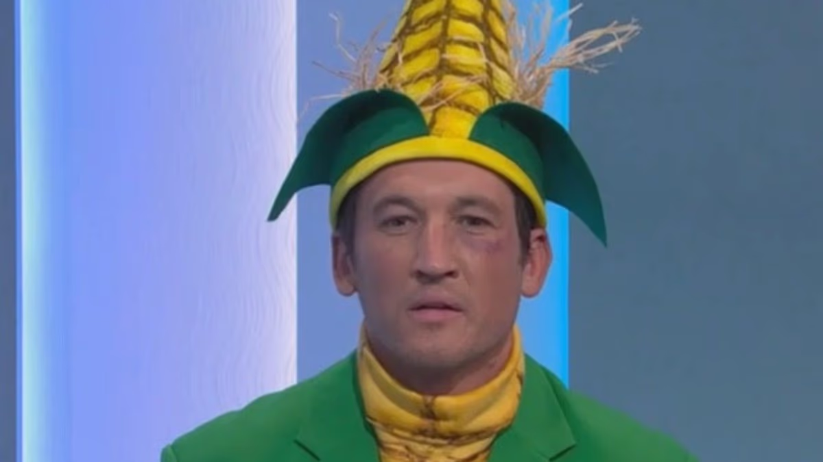 Miles Teller battles a hangover during SNL hosting gig