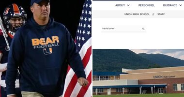 Missing football coach Travis Turner scrubbed from high school's website after child-sex allegations