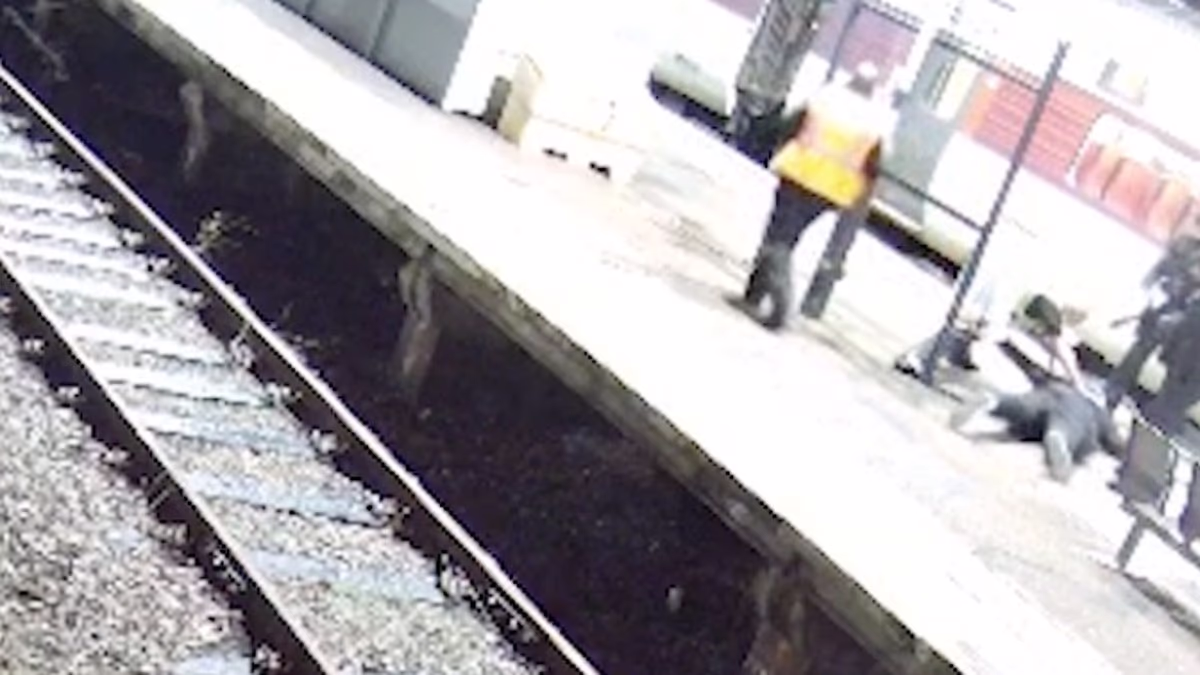 Moment innocent man screams 'it's not me' as police Taser him