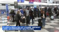 National airspace system status: Chicago's O'Hare, Midway among airports to have flight capacity reduced by FAA due to shutdown