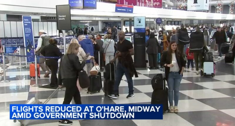 National airspace system status: Chicago's O'Hare, Midway among airports to have flight capacity reduced by FAA due to shutdown