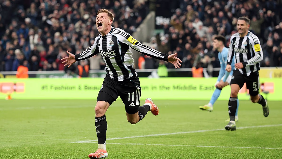 Newcastle 2-1 Man City: Two-goal hero Harvey Barnes clears the clouds as Eddie Howe breaks his 19-game hoodoo against Pep Guardiola's side