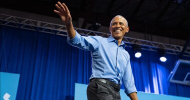 Obama slams Trump while stumping for Spanberger, Sherrill