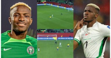 Osimhen reveals what he told his teammates after missing a goal against Gabon