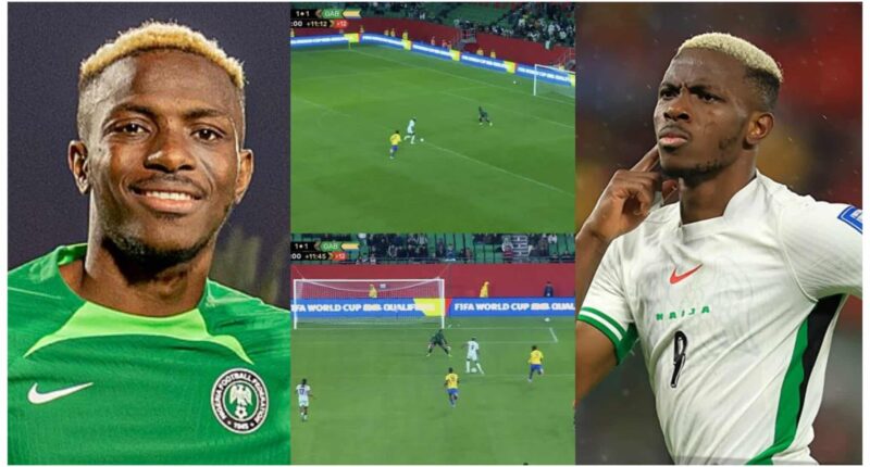 Osimhen reveals what he told his teammates after missing a goal against Gabon