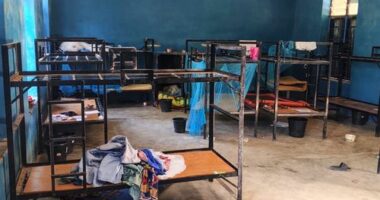 This photo released by the Christian Association of Nigeria shows the dormitories of St. Mary's Catholic Primary and Secondary School after gunmen abducted children and staff in Papiri community in Nigeria, Friday, Nov. 21, 2025. (Christian Association of Nigeria via AP)