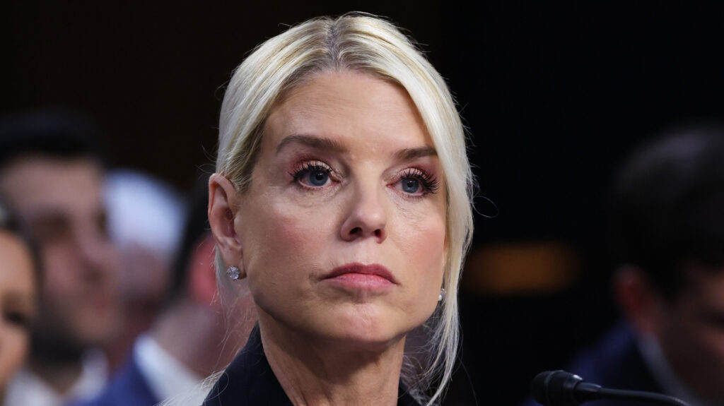 Pam Bondi's Lopsided Look Suggests She's Given Up On The Mar-A-Lago Face