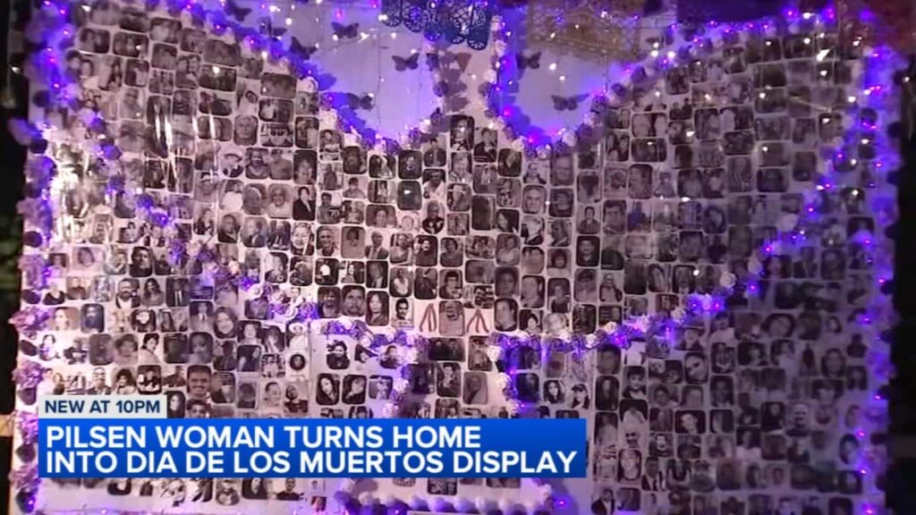 Pilsen, Chicago homeowner's annual Dia de los Muertos, or Day of the Dead, display draws visitors from across area