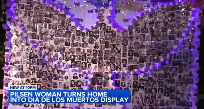 Pilsen, Chicago homeowner's annual Dia de los Muertos, or Day of the Dead, display draws visitors from across area