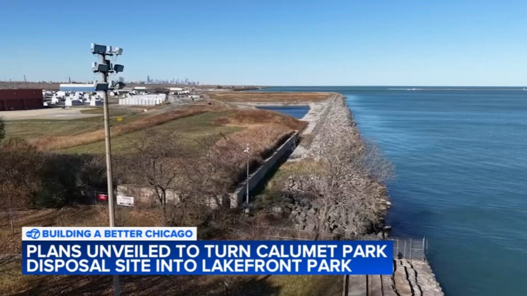 Plans unveiled to turn Calumet Park disposal site on Chicago's Southeast Side into lakefront park
