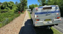 The aim of the search was to locate items that may have been discarded after the alleged stabbing, police said.