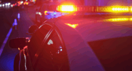 Police car stock photo