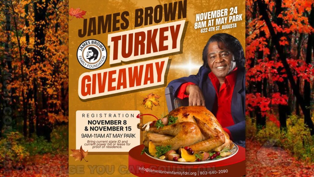 Register for free turkey with James Brown Family Foundation