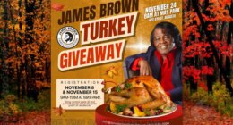 Register for free turkey with James Brown Family Foundation
