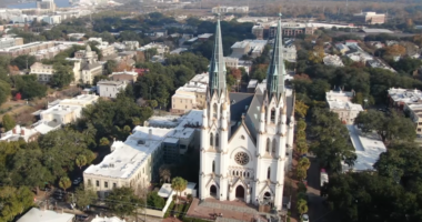 Restoration complete for Savannah’s Cathedral spires