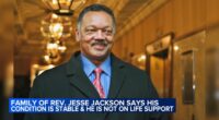 Rev. Jesse Jackson remains stable in Chicago hospital for Progressive Supranuclear Palsy, not on life support, family says