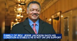 Rev. Jesse Jackson remains stable in Chicago hospital for Progressive Supranuclear Palsy, not on life support, family says
