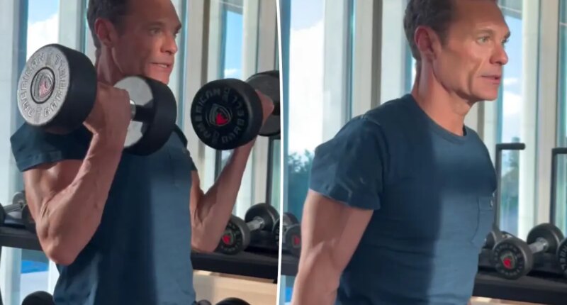 Ryan Seacrest shocks fans with his bulging biceps in workout video: ‘Bro is shredded’