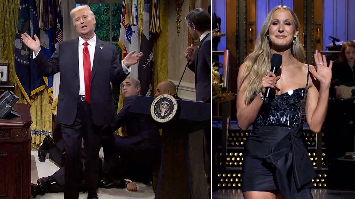 SNL pokes fun at White House guest who collapsed in front of Trump